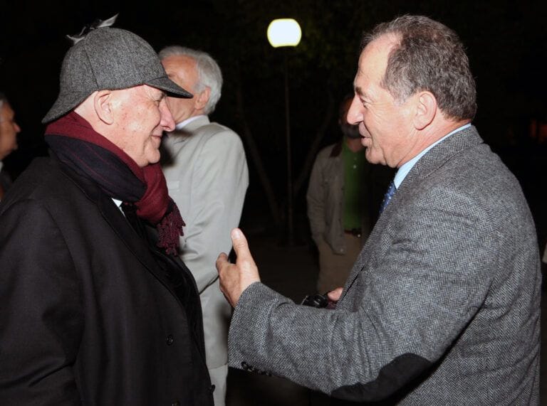 Са Матијом Бећковићем у Требињу, 7. априла 2011. године