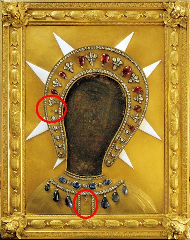 Оскрнављена икона Богородице Филермоске — покрадена два велика драгуља