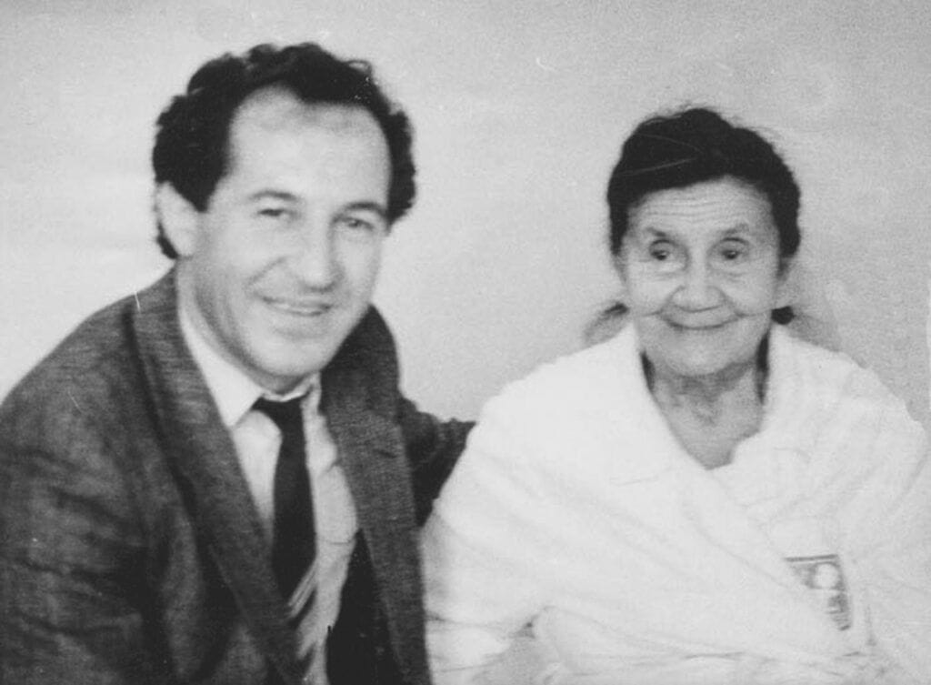 Са Десанком Максимовић у Игалу, 3. 1. 1986.