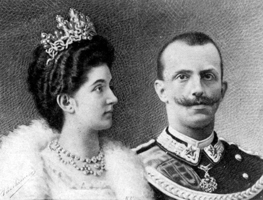 Виктор и Јелена непосредно послије вјенчања